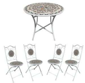 Paraiso Bistro Set 90 x 75cm 5Pce 35086