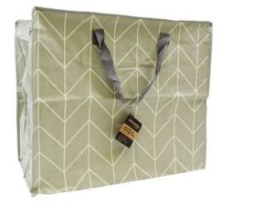 EVERYDAY BY WILSONS LAUNDRY & STORAGE BAG SMOKEY CHEVRON 57 X 48