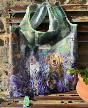 Dogs and Bluebells Reusable Shopping Bag