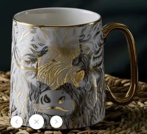 PORCELAIN 450ML ANIMAL MUG – HIGHLAND COW