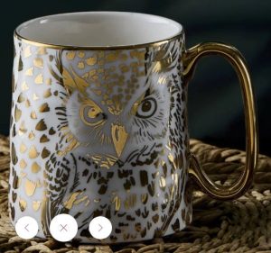 PORCELAIN 450ML ANIMAL MUG – OWL