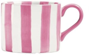 INTERNATIONAL 350ML STONEWARE STRIPES MUG – PINK