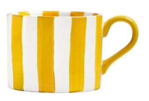 BIA INTERNATIONAL 350ML STONEWARE STRIPES MUG – YELLOW