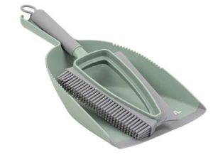 Rubber Dust Pan And Brush – Green