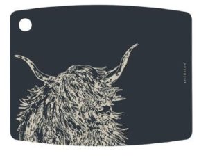EPICUREAN GOURMET SERIES SLATE HIGHLAND COW 298MM X 215MM X 6MM