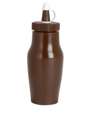 SMALL BROWN SAUCE DISPENSER