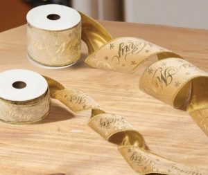 38mm Velvet Premium Ribbon, 3m – Gold