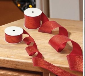 38mm Sparkle Premium Ribbon, 3m – Red