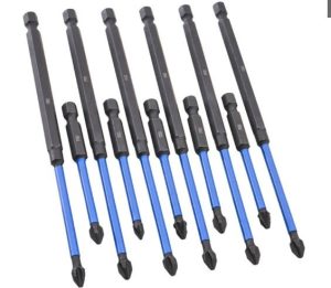 Faithfull 12 Piece Impact Screwdriver Bit Set